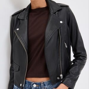 Iro Black Leather Women's Jacket